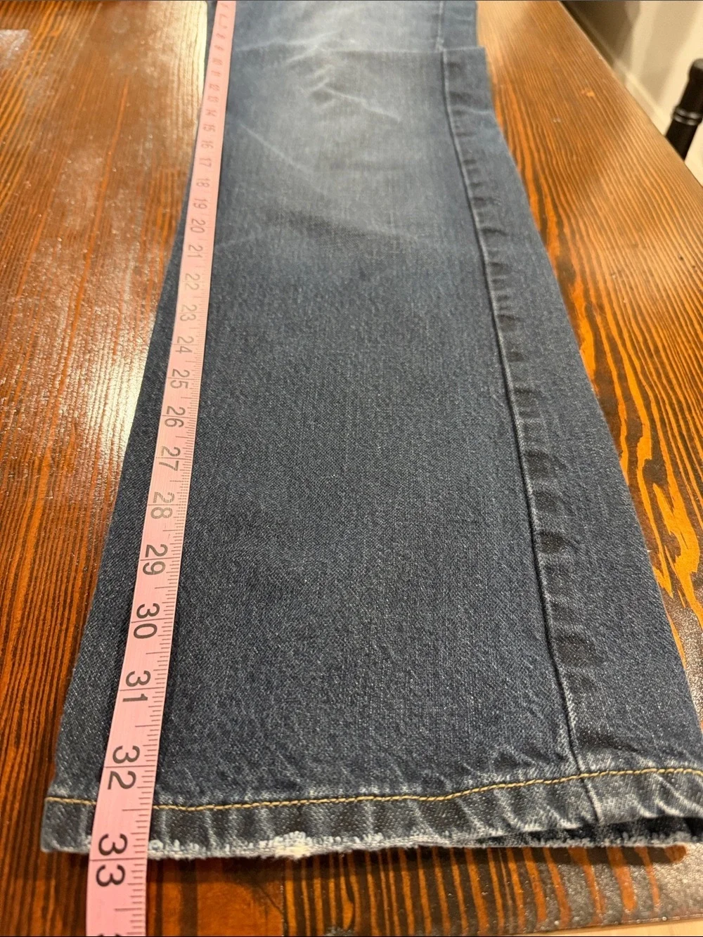 Harley Davidson Men's Dark Blue Denim Jeans - Classic Five-Pocket Style 34x34 - Picture 7 of 10